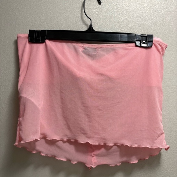 3 for $30 🌸 Edikted Solange Mesh Tube Top Pink Sheer Strapless Y2K Party XL NWT - Picture 3 of 8